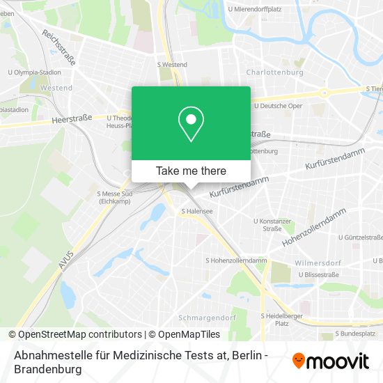 Abnahmestelle für Medizinische Tests at map