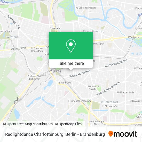Redlightdance Charlottenburg map