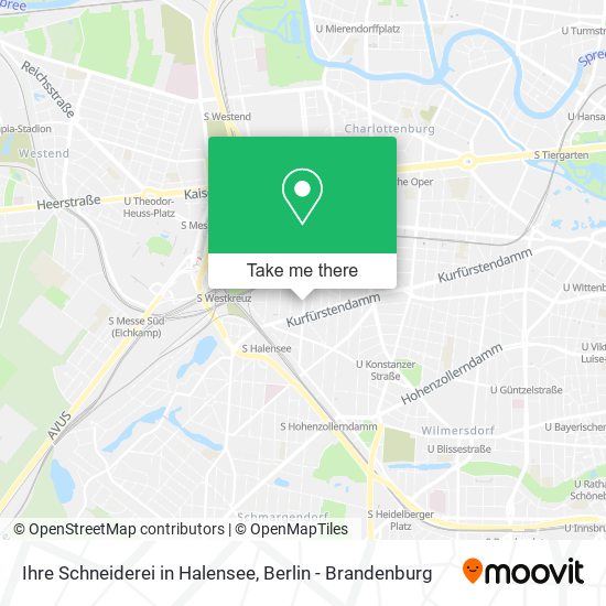 Карта Ihre Schneiderei in Halensee