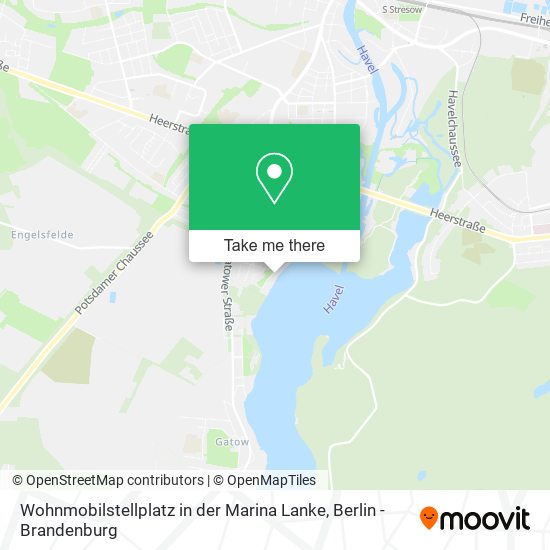 Wohnmobilstellplatz in der Marina Lanke map