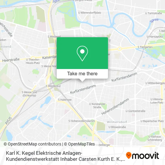 Karl K. Kegel Elektrische Anlagen- Kundendienstwerkstatt Inhaber Carsten Kurth E. K. map