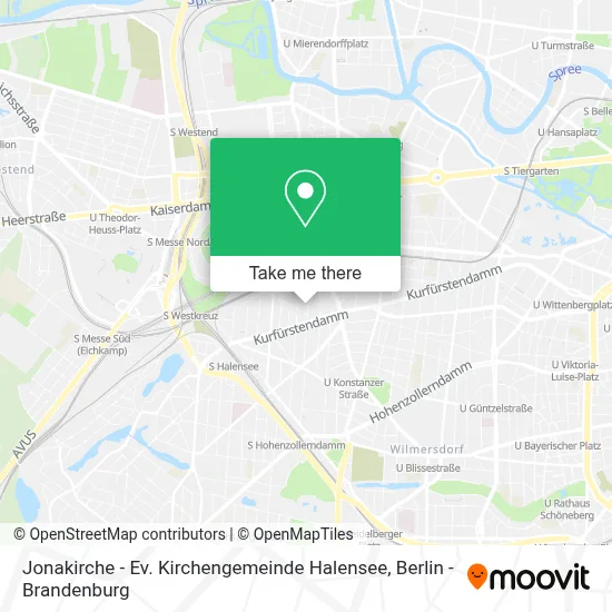 Jonakirche - Ev. Kirchengemeinde Halensee map