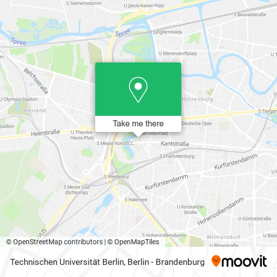 Карта Technischen Universität Berlin