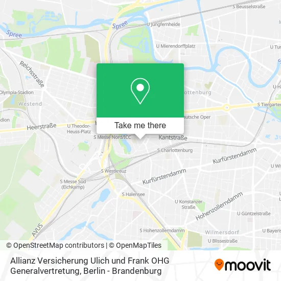 Карта Allianz Versicherung Ulich und Frank OHG Generalvertretung