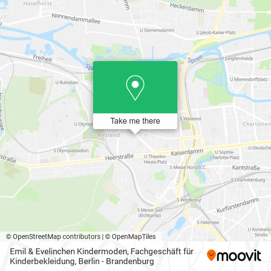 Карта Emil & Evelinchen Kindermoden, Fachgeschäft für Kinderbekleidung