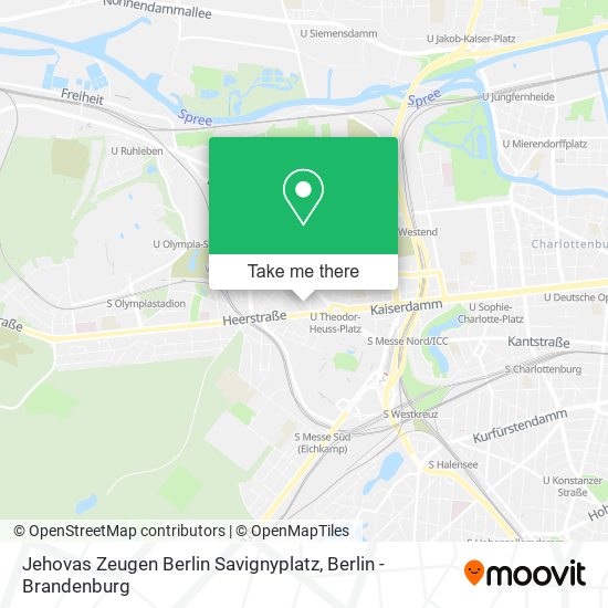 Карта Jehovas Zeugen Berlin Savignyplatz