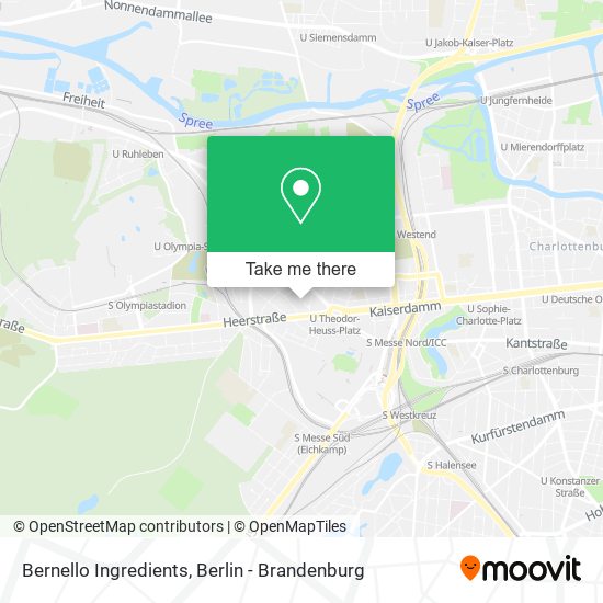 Bernello Ingredients map