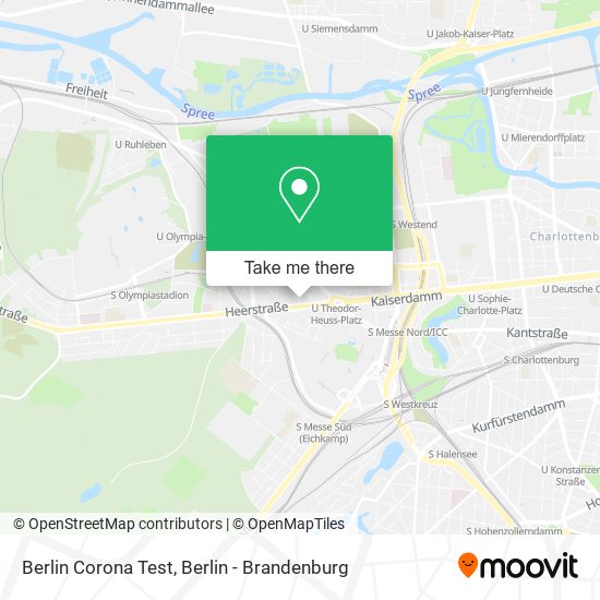Berlin Corona Test map