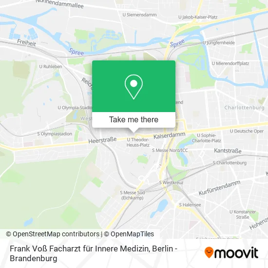 Карта Frank Voß Facharzt für Innere Medizin