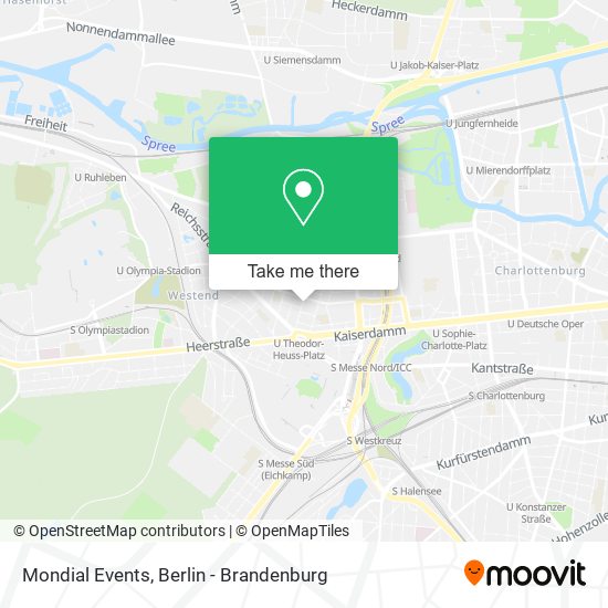 Mondial Events map