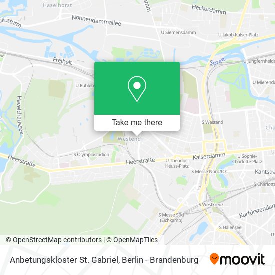 Anbetungskloster St. Gabriel map