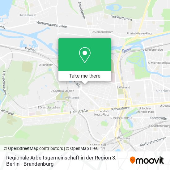 Regionale Arbeitsgemeinschaft in der Region 3 map