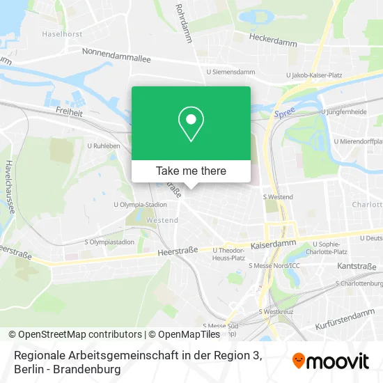 Карта Regionale Arbeitsgemeinschaft in der Region 3