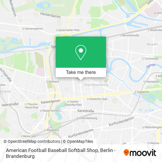 Карта American Football Baseball Softball Shop