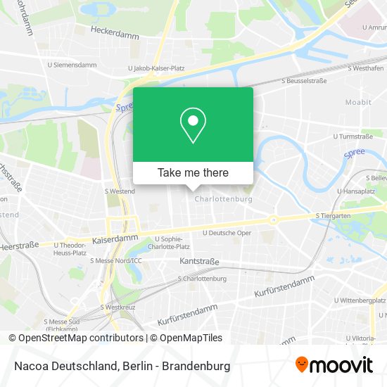 Nacoa Deutschland map