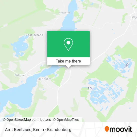 Карта Amt Beetzsee