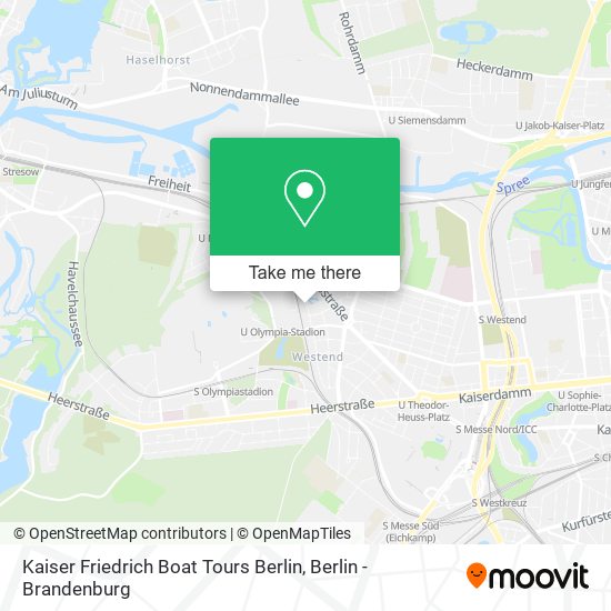 Карта Kaiser Friedrich Boat Tours Berlin