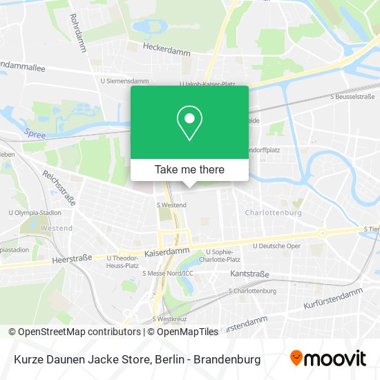 Kurze Daunen Jacke Store map