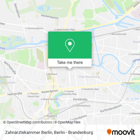 Zahnärztekammer Berlin map