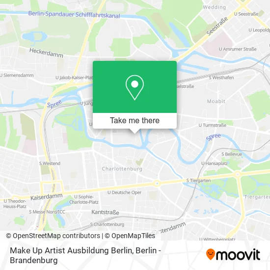 Карта Make Up Artist Ausbildung Berlin