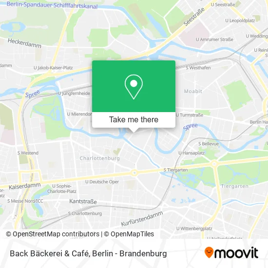 Карта Back Bäckerei & Café