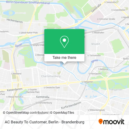 AC Beauty To Customer map