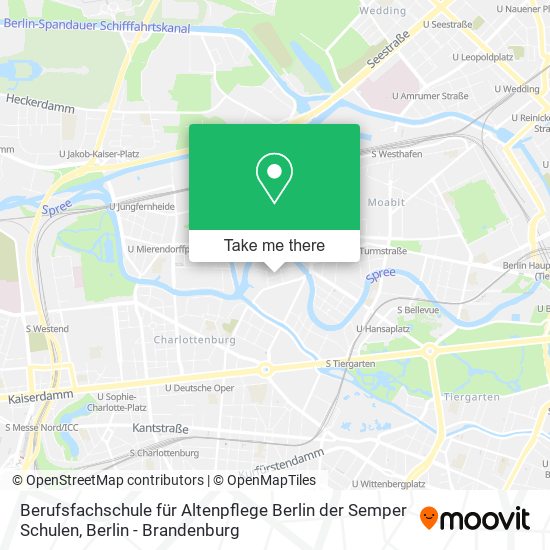 Berufsfachschule für Altenpflege Berlin der Semper Schulen map