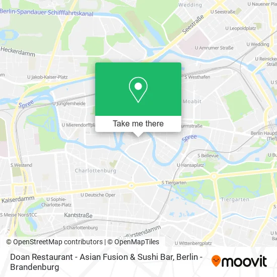 Карта Doan Restaurant - Asian Fusion & Sushi Bar