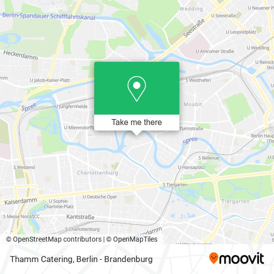 Thamm Catering map