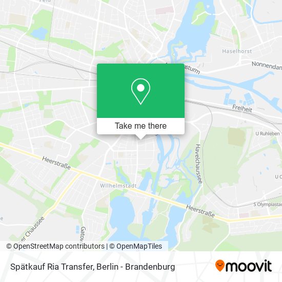 Spätkauf Ria Transfer map