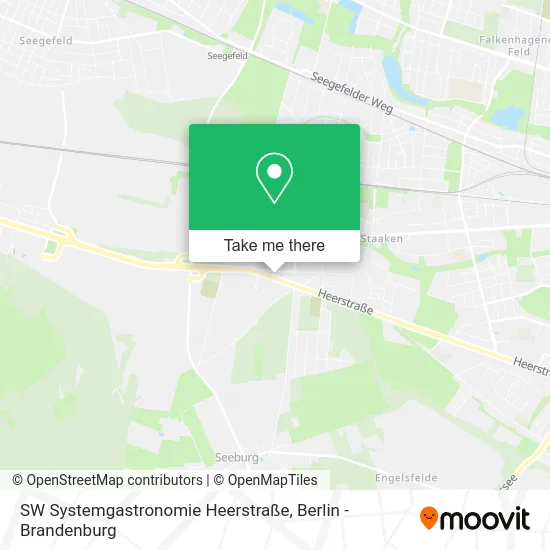 Карта SW Systemgastronomie Heerstraße