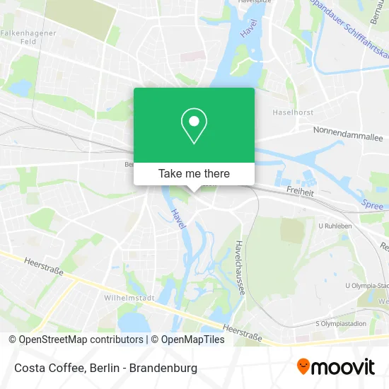 Карта Costa Coffee