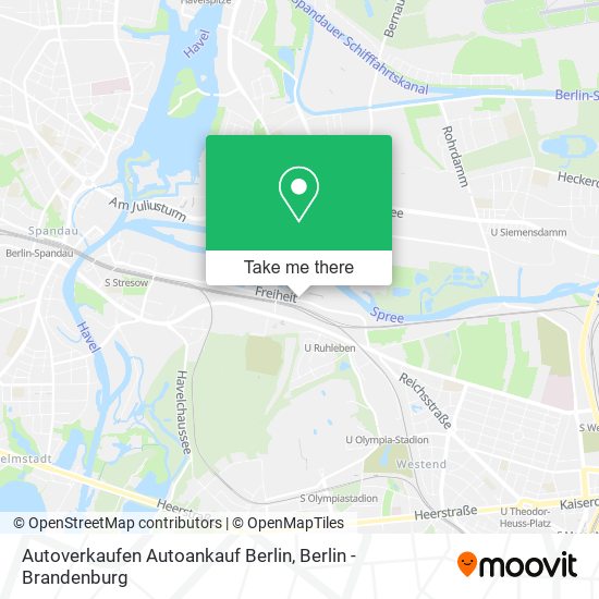 Карта Autoverkaufen Autoankauf Berlin