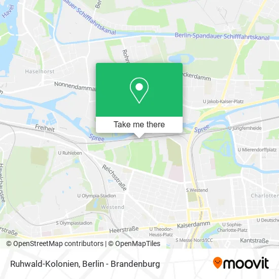 Ruhwald-Kolonien map