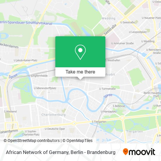 African Network of Germany map