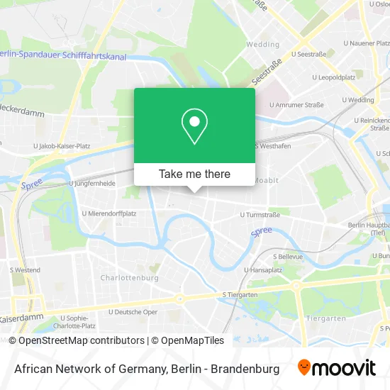 Карта African Network of Germany