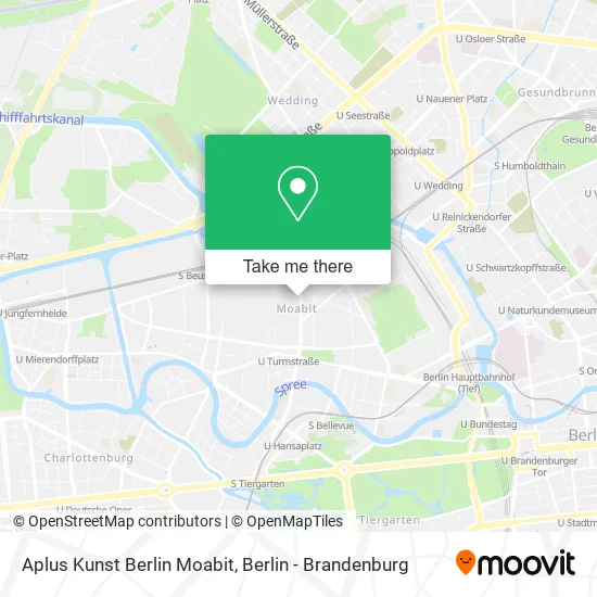 Aplus Kunst Berlin Moabit map