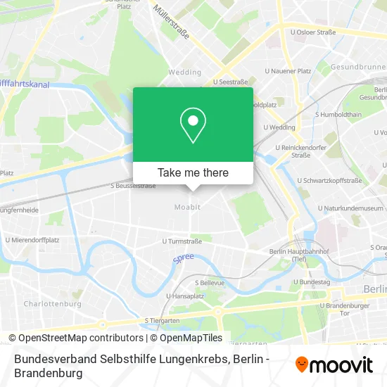 Карта Bundesverband Selbsthilfe Lungenkrebs