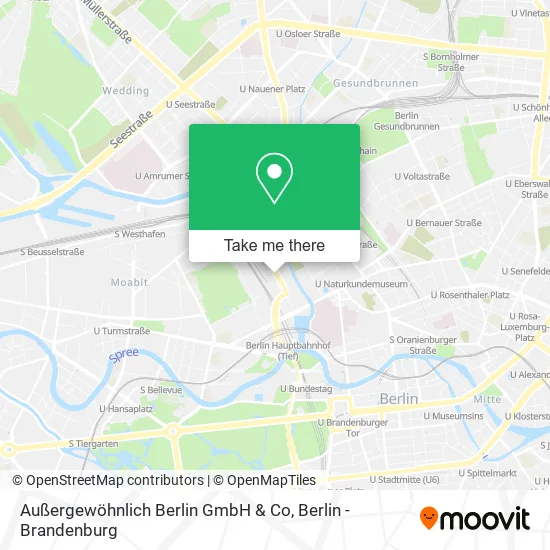 Карта Außergewöhnlich Berlin GmbH & Co