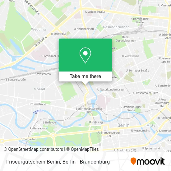 Карта Friseurgutschein Berlin