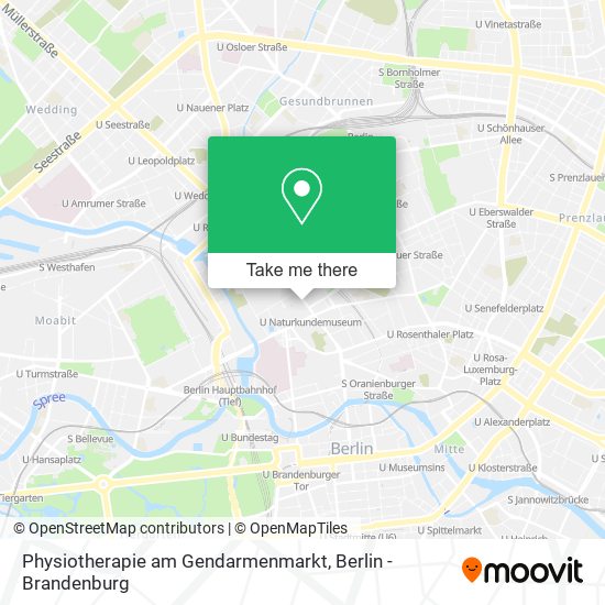 Карта Physiotherapie am Gendarmenmarkt