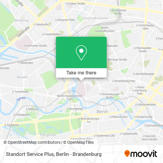 Карта Standort Service Plus