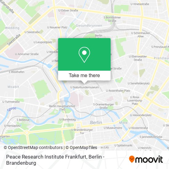 Peace Research Institute Frankfurt map