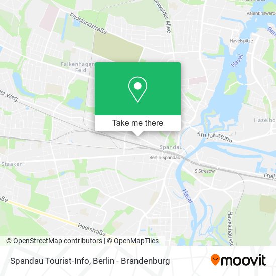 Spandau Tourist-Info map