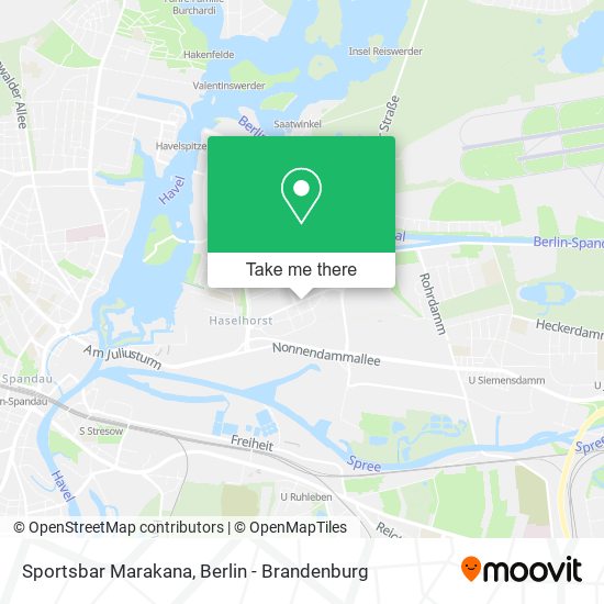 Sportsbar Marakana map