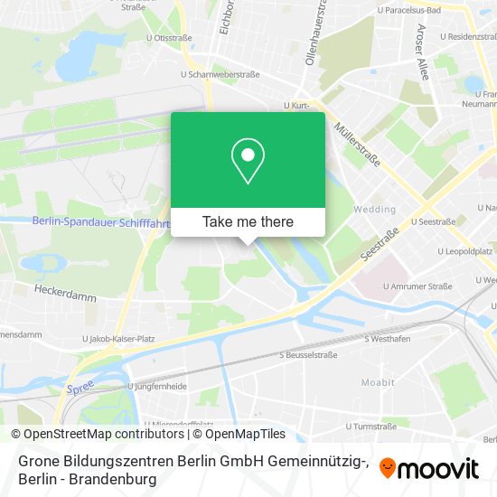 Grone Bildungszentren Berlin GmbH Gemeinnützig- map