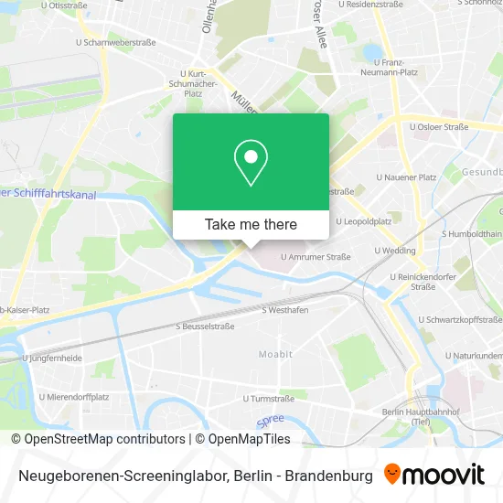 Neugeborenen-Screeninglabor map