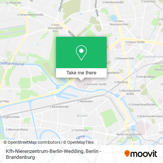 Карта Kfh-Nierenzentrum-Berlin-Wedding