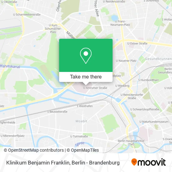Карта Klinikum Benjamin Franklin