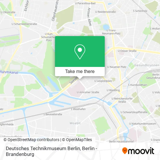 Deutsches Technikmuseum Berlin map